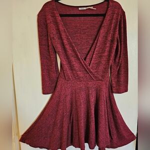 Kimchi Blue burgundy and black dress, size large